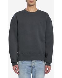Ami Paris - Crewneck Fleece Sweatshirt - Lyst