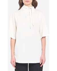 Lemaire - Tshirt With Scarf - Lyst