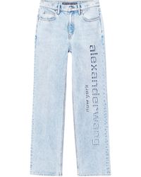 Alexander Wang - Jeans Con Logo Ez E Cutout - Lyst