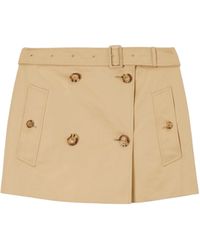 Burberry - Trench Miniskirt - Lyst