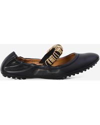 Tod's - Ballet Flats With Eyelets - Lyst