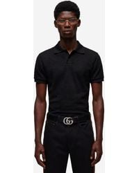 Gucci - Gg Jacquard Technical Jersey Polo Shirt - Lyst