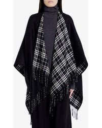 Burberry - Wool Cape - Lyst