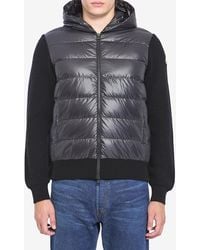 Moncler - Shiny Padded Cardigan - Lyst