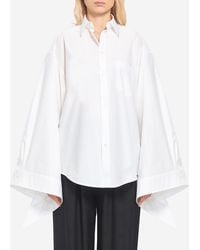 Balenciaga - Tied Cuffs Blouse - Lyst