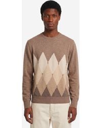 Ballantyne - Cashmere Crewneck Diamond Sweater - Lyst