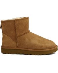 UGG - Classic Mini Ii Chestnut-coloured Ankle Boots - Lyst