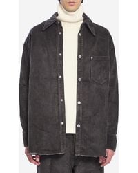 Ami Paris - Corduroy Velvet Overshirt - Lyst