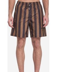 Fendi - Crest Swim Shorts - Lyst