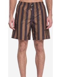 Fendi - Crest Swim Shorts - Lyst