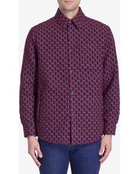 Gucci - Regular Fit Bouclé Overshirt - Lyst