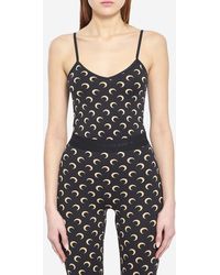 Marine Serre - Moon Printed Jersey Top - Lyst