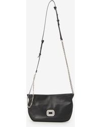 Roger Vivier - Micro Pilgrim Nappa Leather Shoulder Bag - Lyst