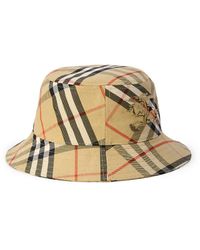 Burberry - Check Bucket Hat - Lyst