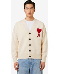 Ami Paris - Ami De Coeur Cardigan - Lyst