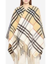 Burberry - Double Check Cape - Lyst