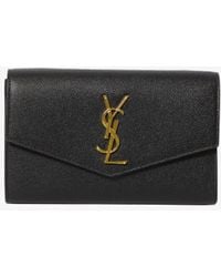Saint Laurent - Uptown Pouch With Chain - Lyst