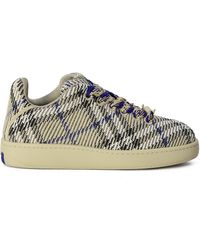Burberry - Sneakers Check Knit Box - Lyst