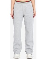 Gucci - Web Cotton Jersey Leisure Pants - Lyst