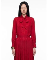 Gucci - Interlocking G Chain Silk Jacquard Shirt - Lyst