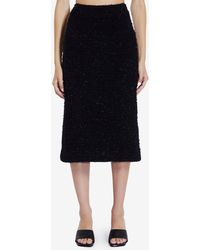 Balenciaga - Tweed Midi Skirt - Lyst