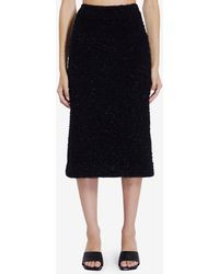 Balenciaga - Tweed Midi Skirt - Lyst