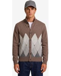 Ballantyne - Cashmere Diamond Cardigan - Lyst