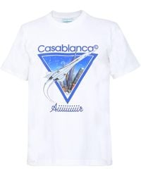CASABLANCA Printed T-shirt - White