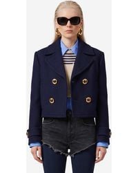 Balenciaga - Cropped Peacoat - Lyst