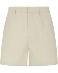 Fendi - Wool Bermuda Shorts - Lyst