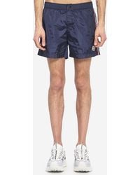 Moncler - Swim Shorts With A Logo Patch - Lyst