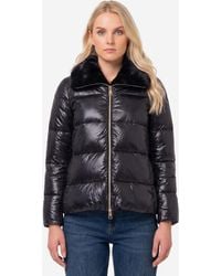 Herno - Ultralight Nylon And Fur Collar Jacket - Lyst