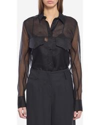FEDERICA TOSI - Silk Organza Shirt - Lyst