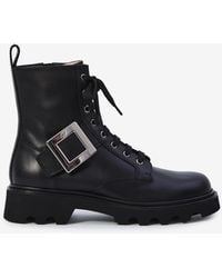 Roger Vivier - Viv Rangers Combat Boots - Lyst
