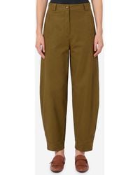 Max Mara - Adorni Stretch Cotton Canvas Trousers - Lyst