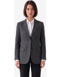 SUTTON NEW YORK - Pinstripe Singlebreasted Jacket - Lyst