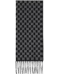 Gucci - Wool And Cashmere Gg Scarf - Lyst