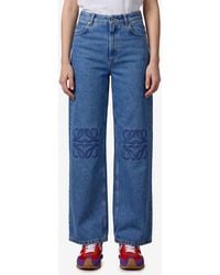 Loewe - Anagram Baggy Jeans - Lyst