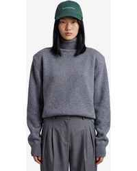 Frankie Shop - Dark Gala Padded Knit Turtleneck - Lyst