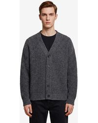 Roberto Collina - Anthracite Wool Cardigan Over - Lyst
