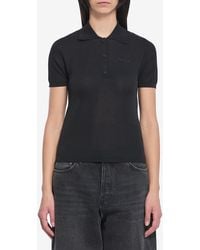 Moncler - Polo Shirt With Embroidered Logo - Lyst
