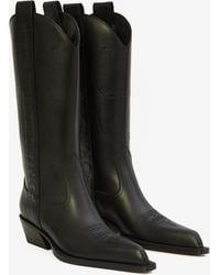 ブーツその他 Off-White 'For Walking' Boots OFF WHITE Overknee FOR WALKING Leather Boots Velvet Heels