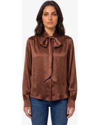 FEDERICA TOSI - Silkblouse Blouse With Bow - Lyst
