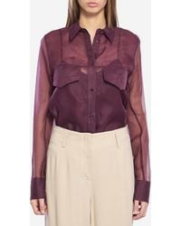FEDERICA TOSI - Silk Organza Shirt - Lyst