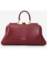 Dolce & Gabbana - Burgundy Lambskin Shoulder Bag - Lyst