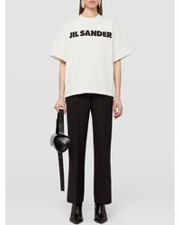 Jil Sander T-shirt With Logo - Natural