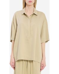 Frankie Shop - Eda Fluid Polo Shirt - Lyst