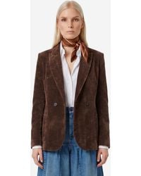 SUTTON NEW YORK - Doublebreasted Dlav Velvet Jacket - Lyst