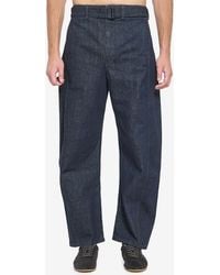 Lemaire - Twisted Belted Pants - Lyst