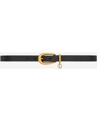 Saint Laurent - Thin Cassandre Charme Belt - Lyst